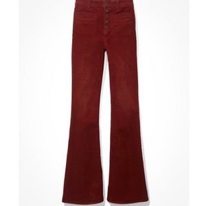 American Eagle Stretch Corduroy Super High-Waisted Flare Pants